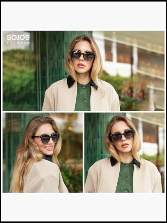 Vintage Oversized Cateye Sunglasses with UV400 Protection main image 7